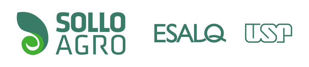 Logotipos SolloAgro, ESALQ e USP